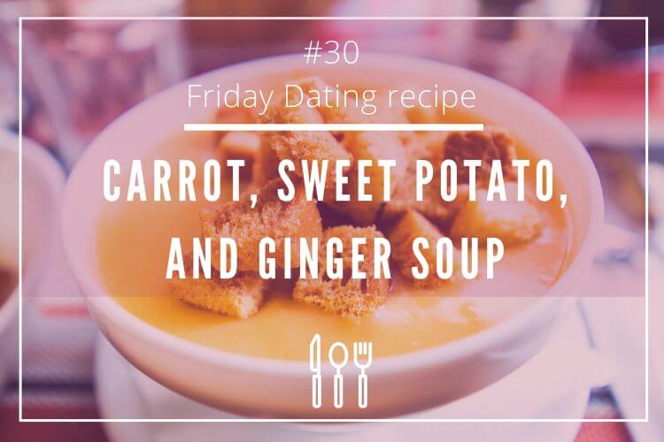 Curried carrots, sweet potatoes and ginger soup