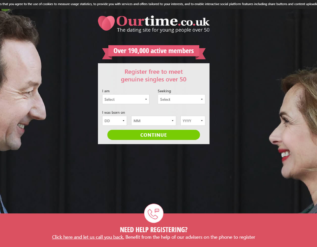 ourtime dating service over 50