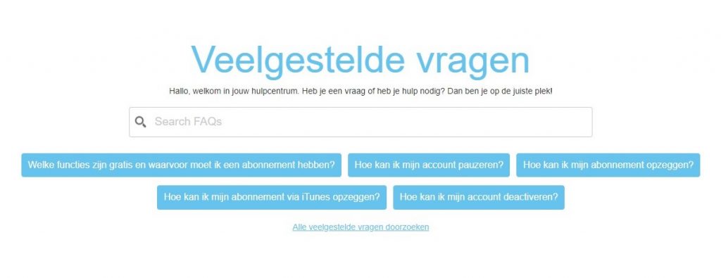 zoosk nederlands faq