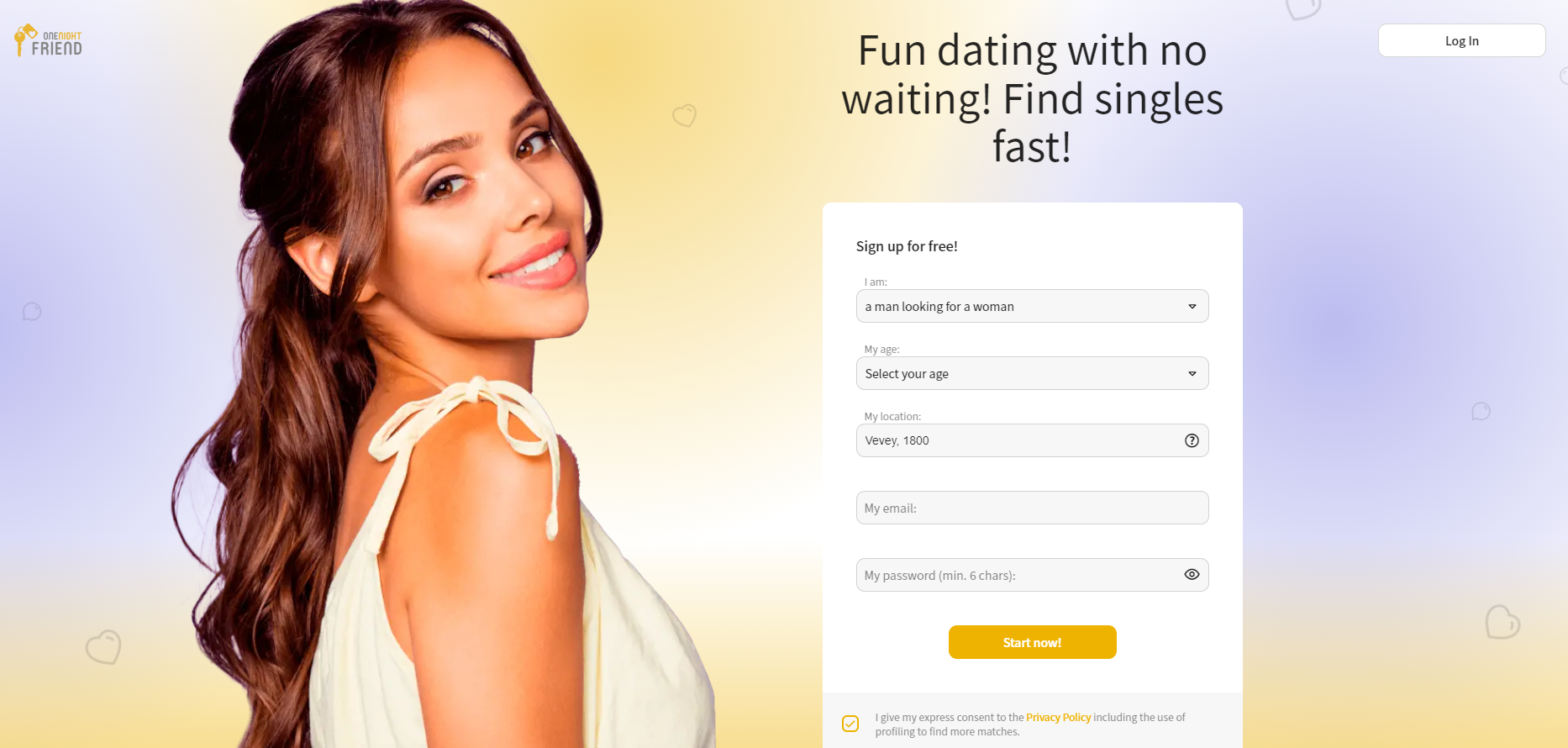 Dating sites: OneNightFriend