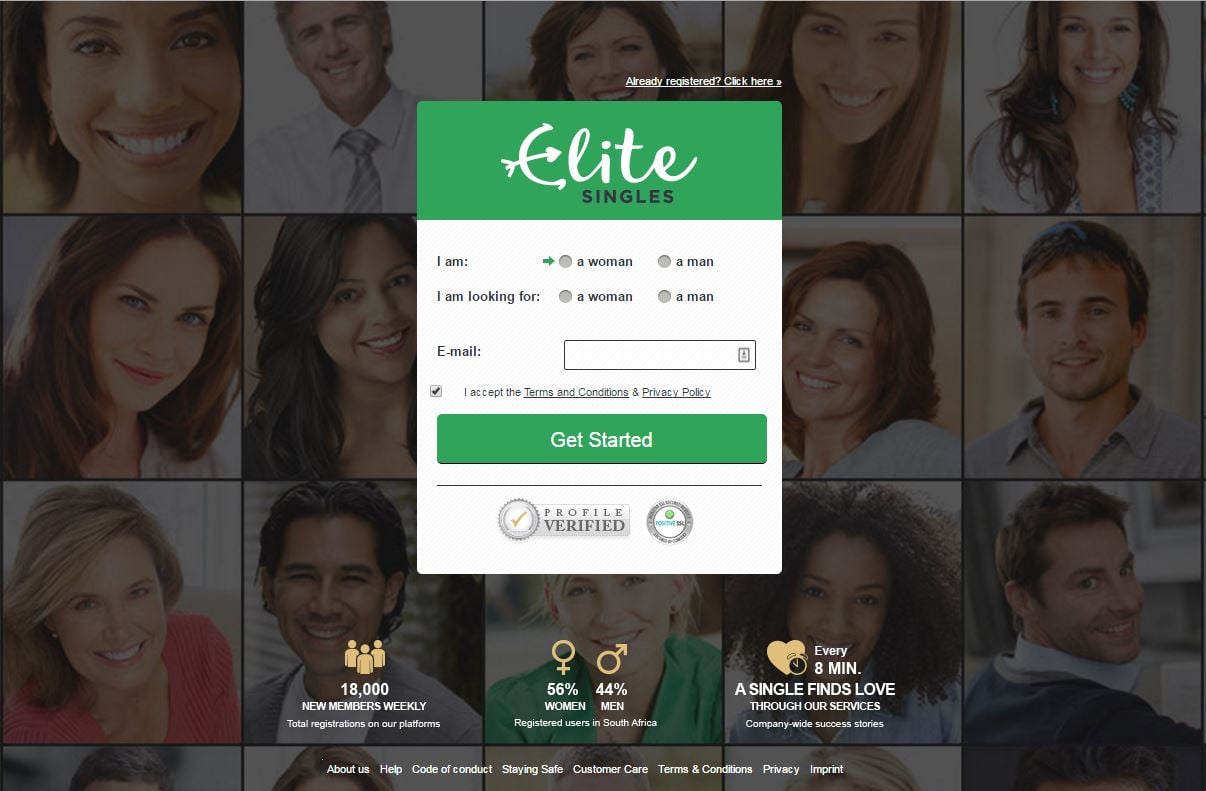 elite online dating site login