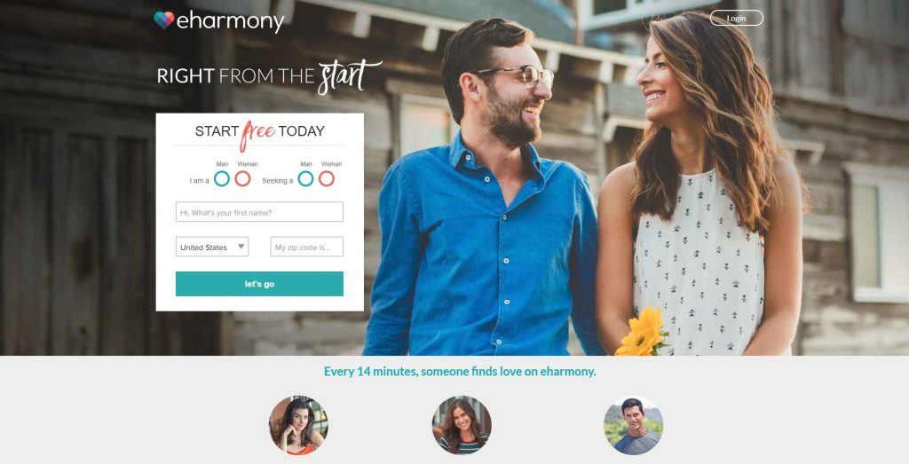 eHarmony free to register