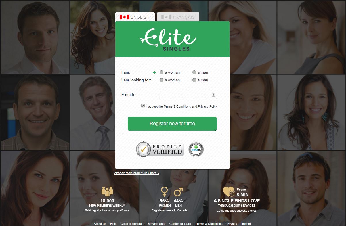 elite online dating canada