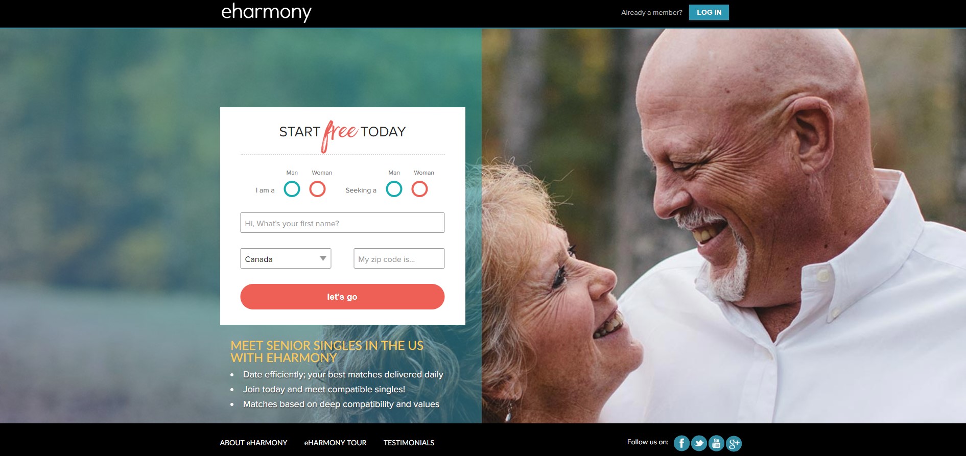 Nine Online Dating Myths for Seniors - eHarmony Advice | Online dating ...