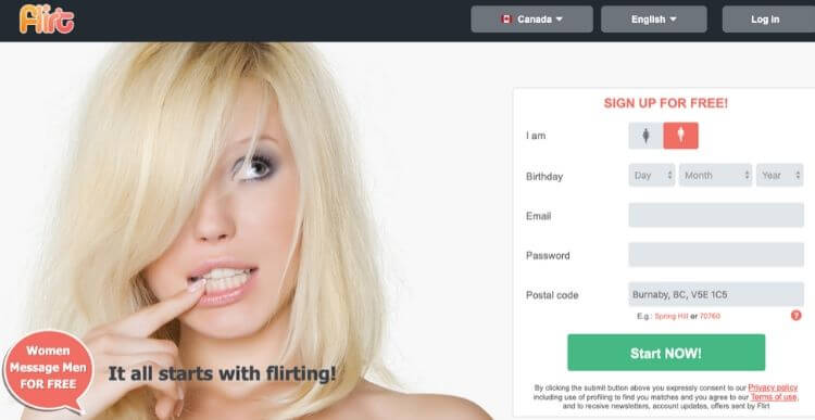 flirt dating site review