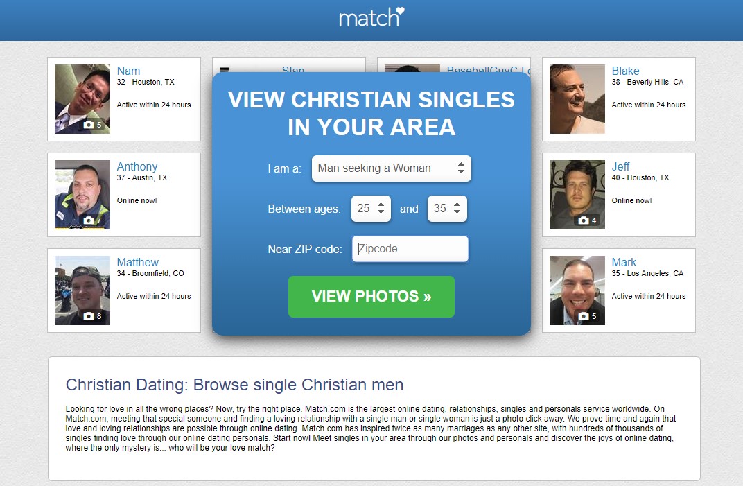 match for christian dating app