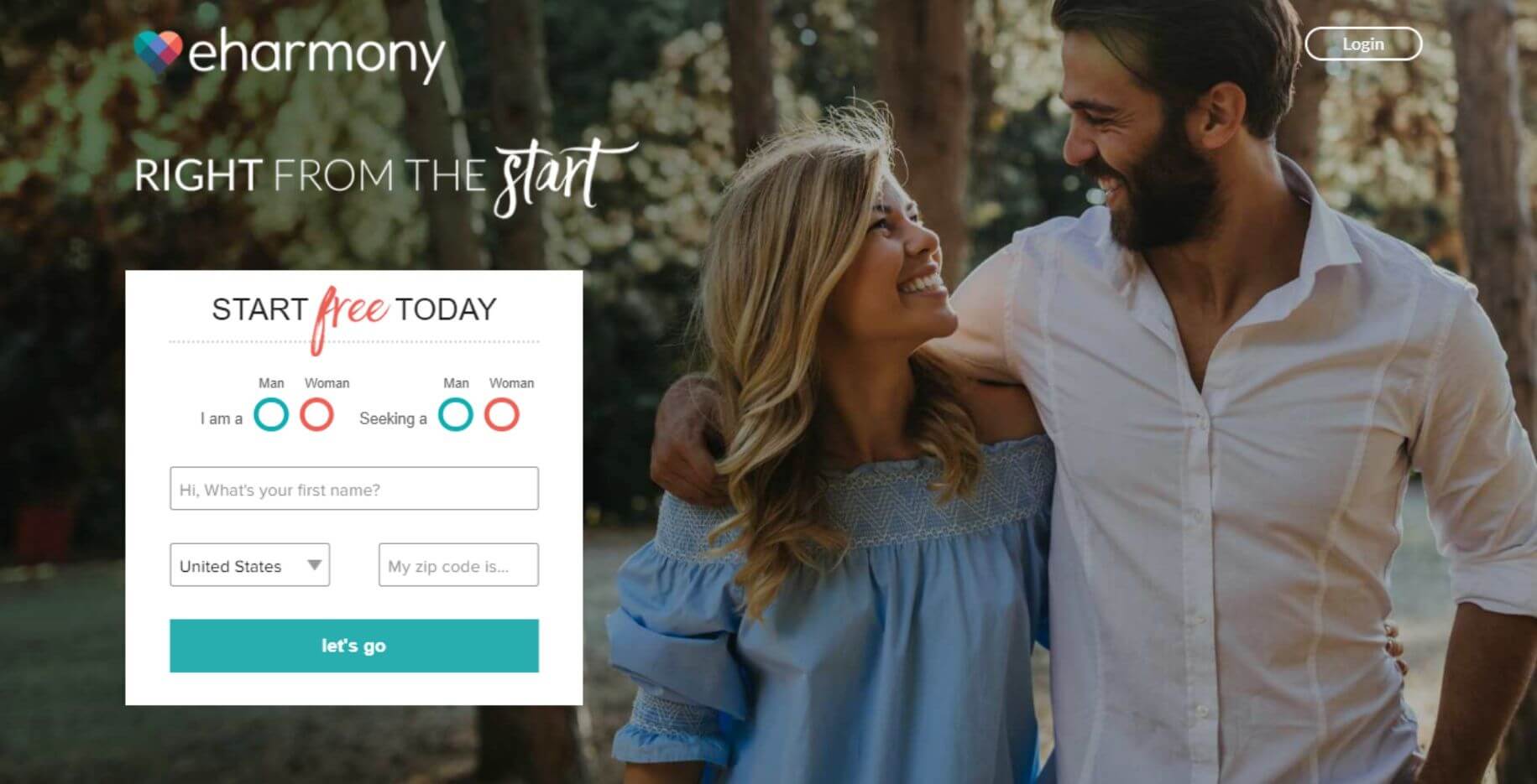 eHarmony christian free registration