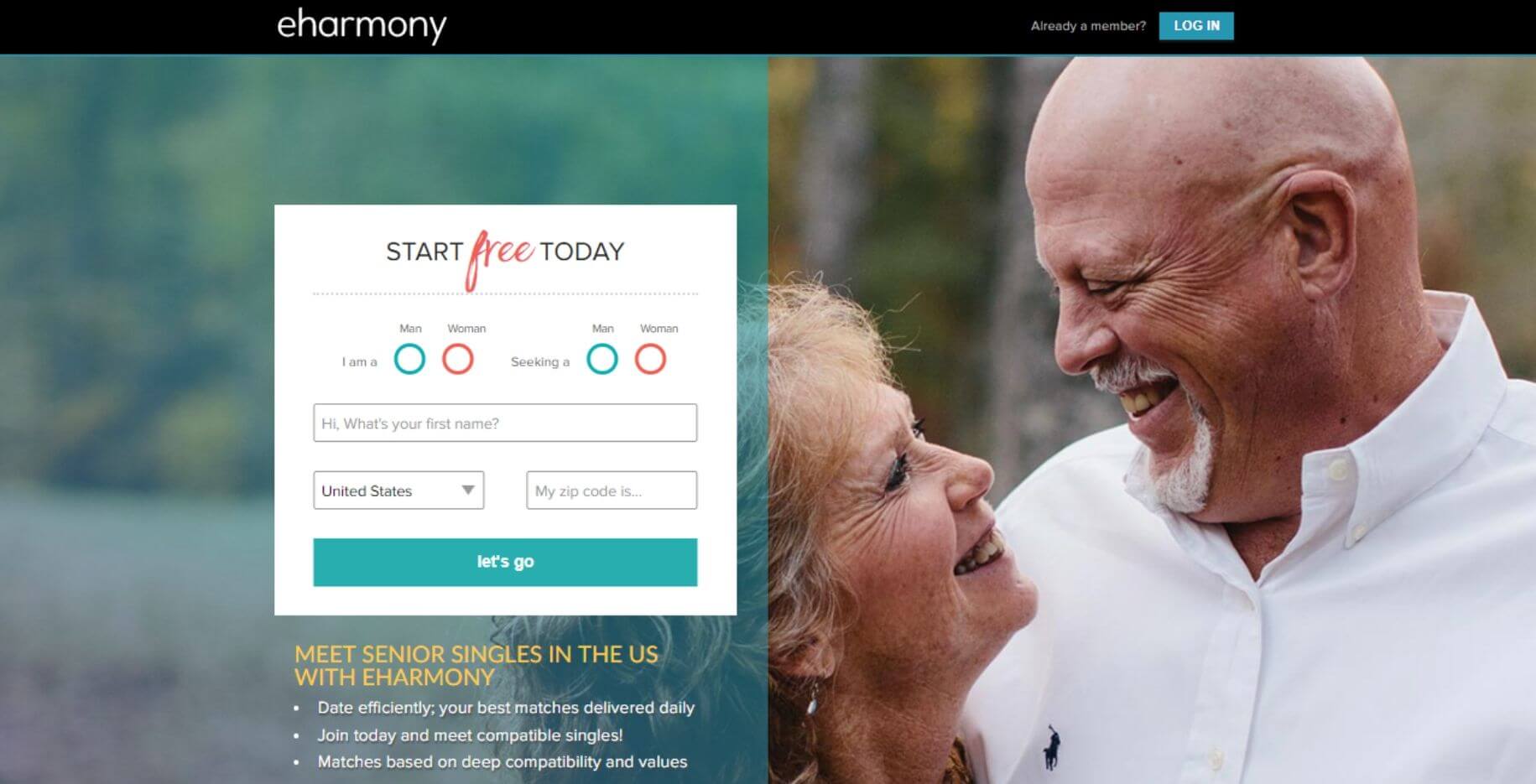 Does eharmony work for seniors