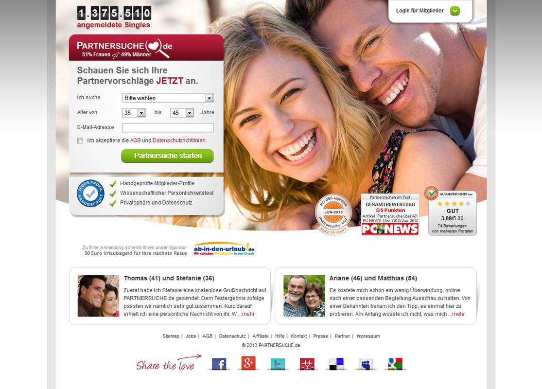Top 10 online-dating-sites nach volumen